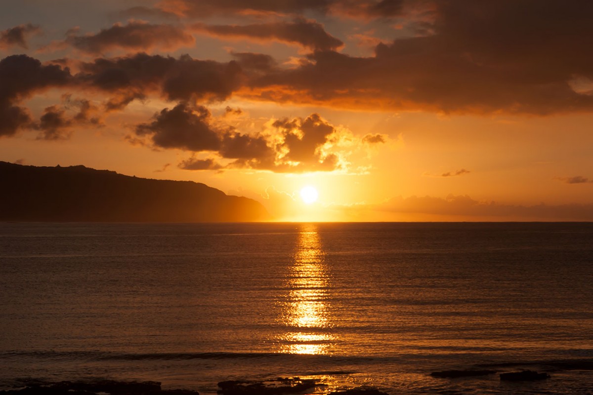 Sunset at Haleiwa Hawaii